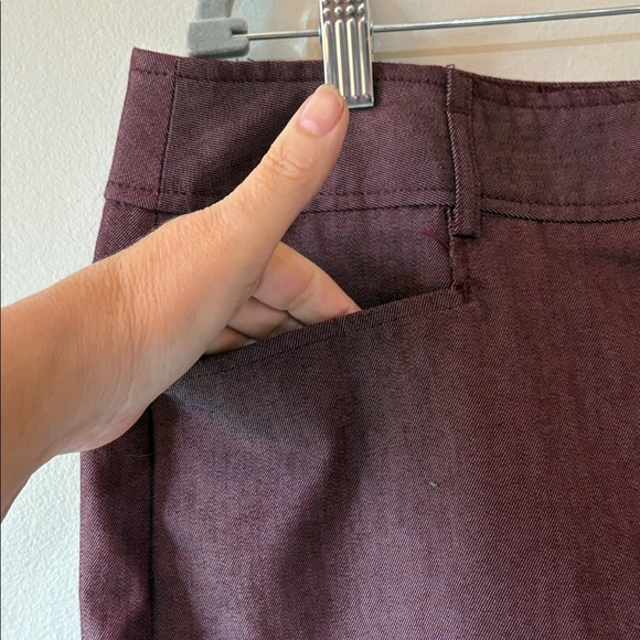 Dressbarn Deep Burgundy Pencil Skirt - Picture 3 of 7